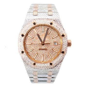 Royal Oak Iced Out Two-Tone