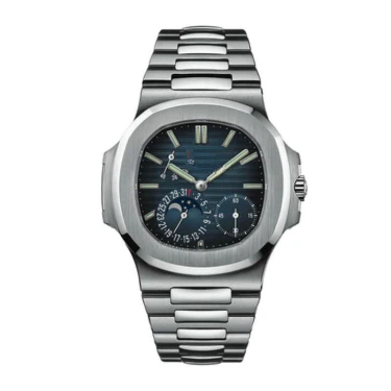 Nautilus Steel Blue Dial Moon Phase 5712/1A-001